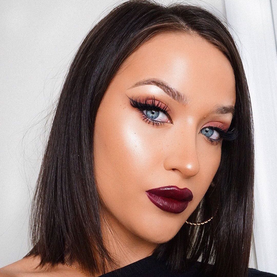 Maybelline New York - A beauty! 😍 @makeupemalii got this vampy look with #fitmefoundation matte + poreless foundation in 238 and #superstaymatteink coffee collection in ‘mocha inventor’. 🔥 #mnyitlook...
