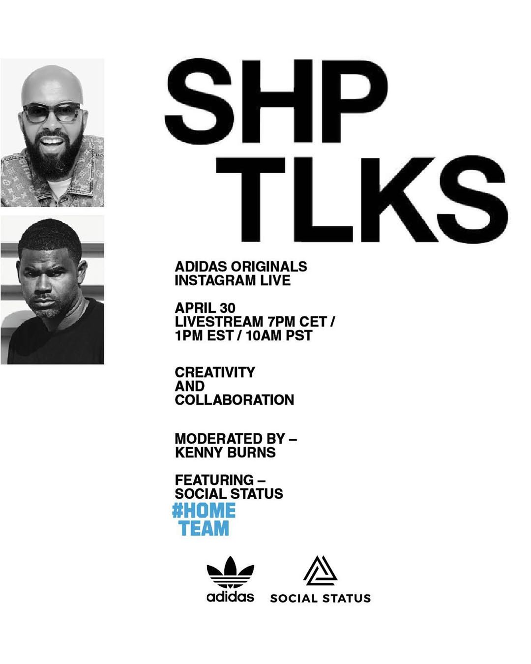 adidas Originals - Tune into our Instagram Live tomorrow where we’ll be speaking with @kennyburns and James Whitner of @thesocialstatus about how both keep their creativity flowing. #TLKS #hometeam