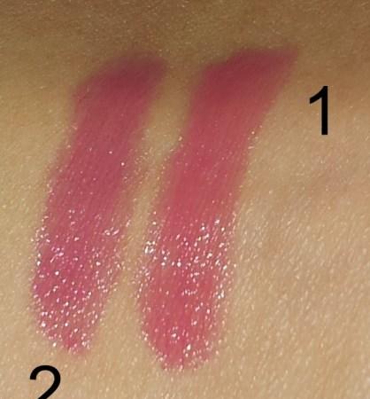 2 помадки - акробатки (Estee Lauder Pure Color № 303 Crystal Pink и Shiseido Perfect Rouge Tender Sheer № RS 326)