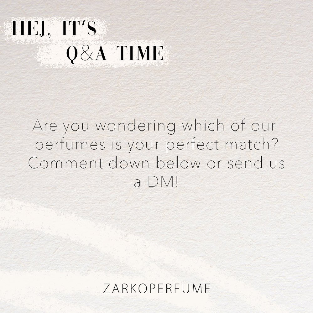 ZARKOPERFUME - we get so many questions about which of our fragrances would be a good match for you - well, ask us and we will match you with your ZARKOPERFUME. Comment or DM us with what you like in...