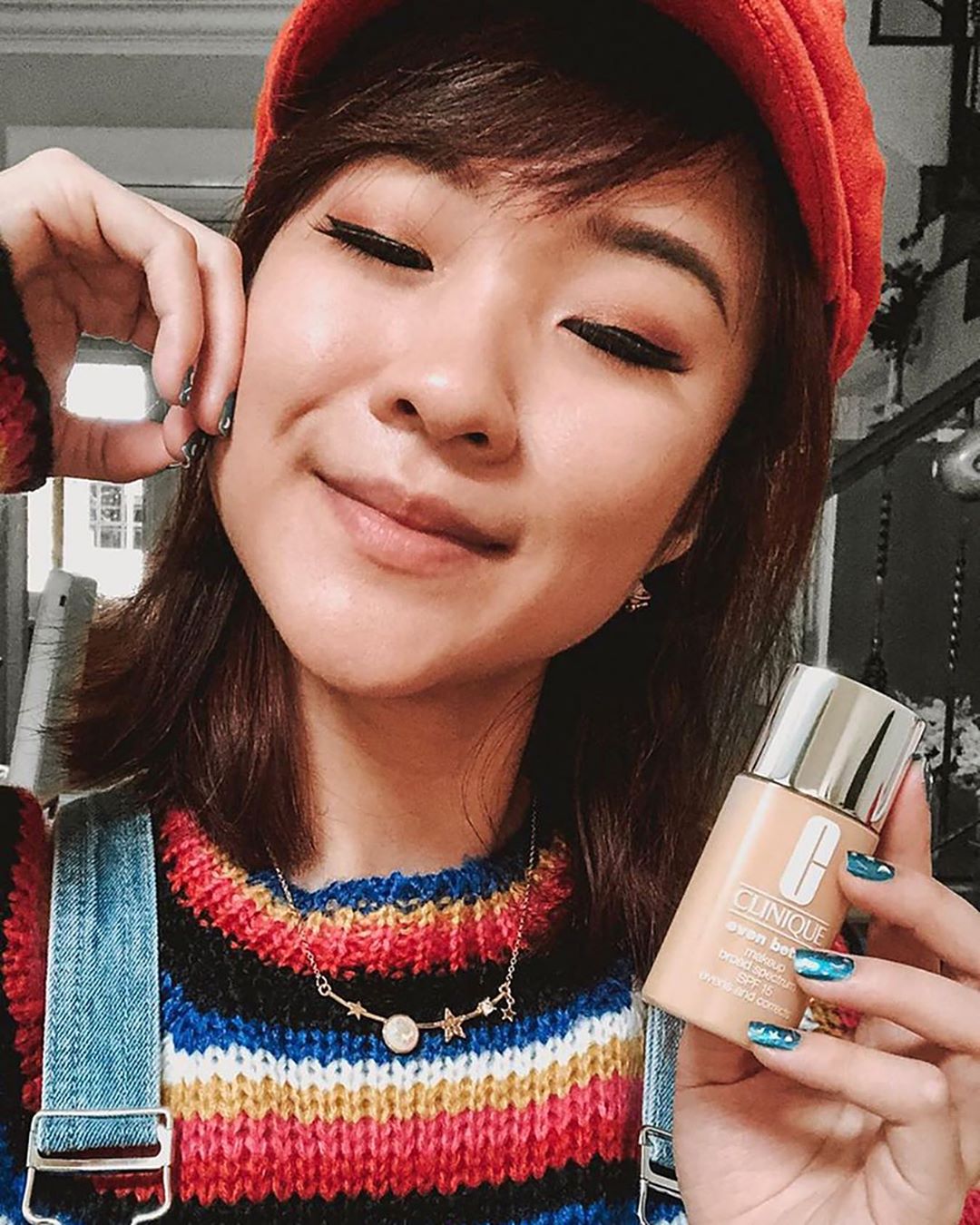 Clinique - @megoosta wears Even Better Makeup Broad Spectrum SPF 15 in shade WN16.  Have you found yours? ⬇️ This dermatologist-developed foundation visibly reduces dark spots in 12 weeks.

#Clinique...