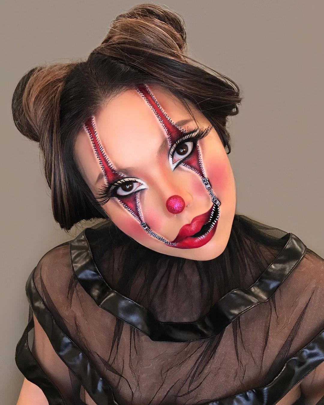 NYX Professional Makeup - Clownin’ around ❤️ Mimi Choi does it again with this intricate clown illusion! 👀👏 She creates the look using our #HalloweenMakeup essentials available at @ultabeauty. Here's...