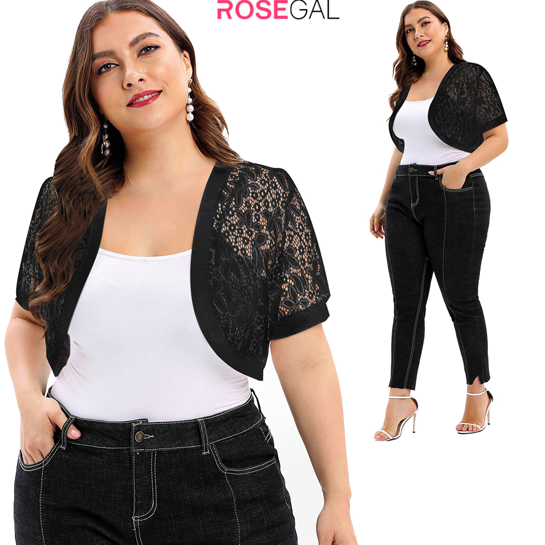 Rosegal - July 7th, Happy Rosegal the 7th Anniversary!⁣
✨Lace Panel Plus Size Collarless Crop Top✨⁣
 🔎 437971710⁣
Price:$14.43⁣
Use code: RGH20 to Enjoy 18% off!⁣
#rosegal #plussizefashion #Rosegalcur...