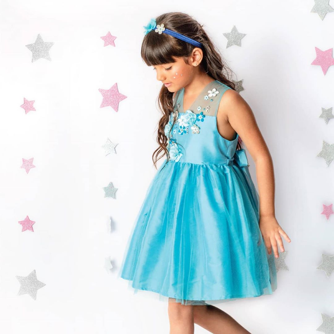 Lifestyle Stores - What's blue, frilly, and adorable? This gorgeous dress for your little princess! Get the best of dresses from Lifestyle Dresstination, like this one from A Little Fable, available a...