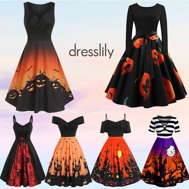 Dresslily - 🎃One Halloween dress for each day of the week!! Which one is your favorite? >>>http://fshion.me/302ct1u
🌟CODE:  MORE20 [Get 22% off]
#Dresslily