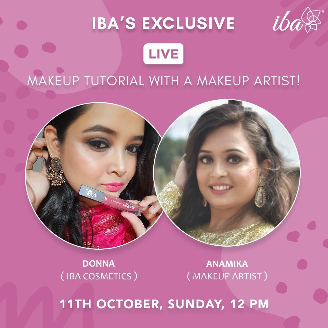 Iba - A live makeup session by a professional makeup artist @anamika_bose_mua

Join us LIVE here on Instagram tomorrow as @_macilwaine2131_ undergoes a transformation 💗

#instalive #makeupessentials #...