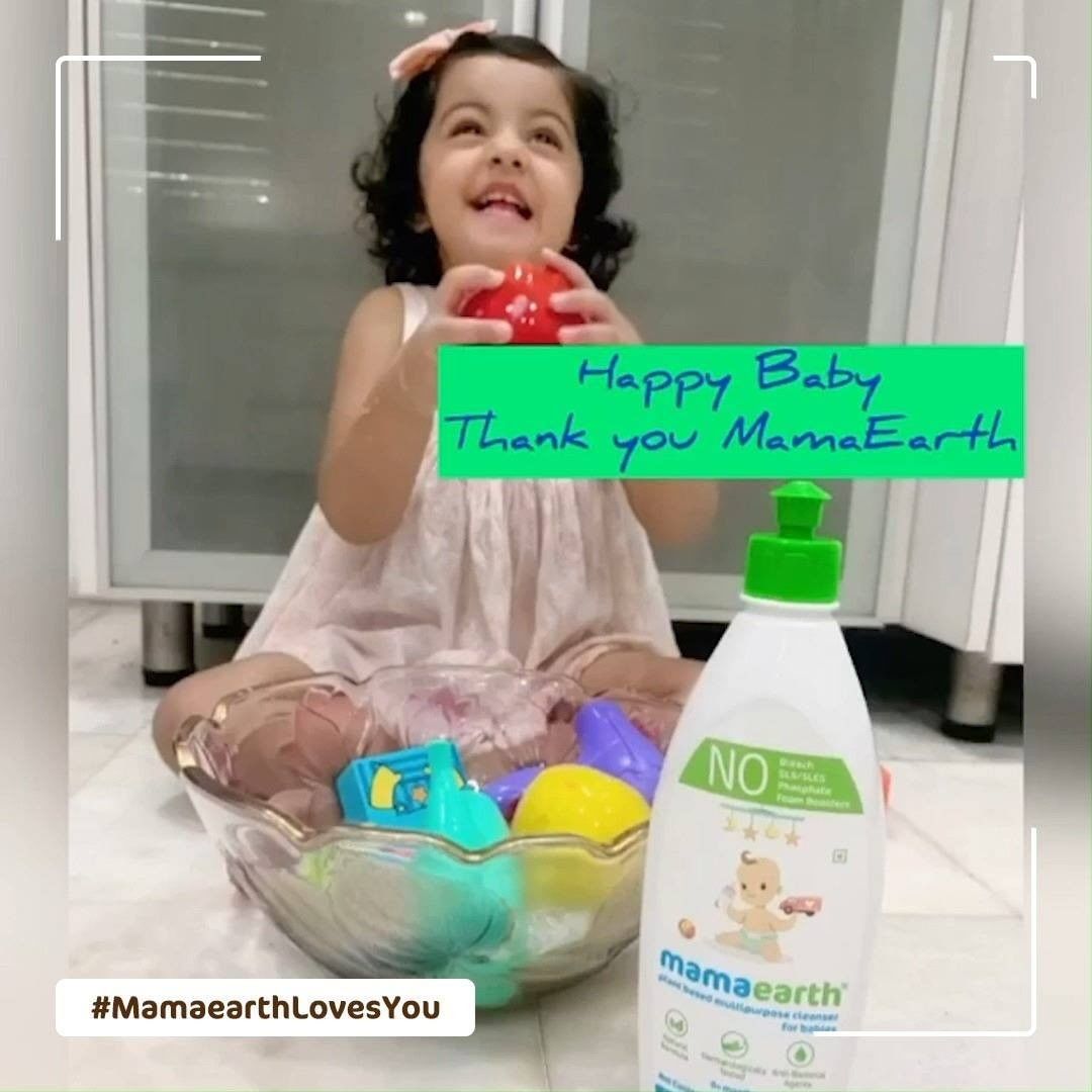 Mamaearth - #Repost
@thezeniasharma is delighted by how clean her toys are after using Mamaearth Multipurpose Cleanser!

"Mamaearth Multipurpose Cleanser is very important for me to keep my baby’s stu...