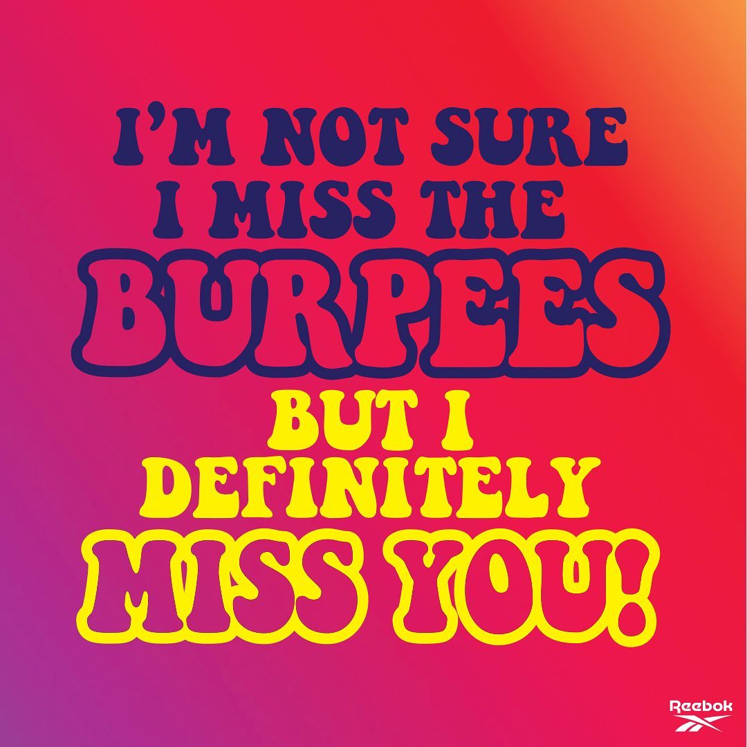 Reebok - You know what time it is. Go on and tag 'em. #PermissionToPause #LiftUpMyTrainer #burpees