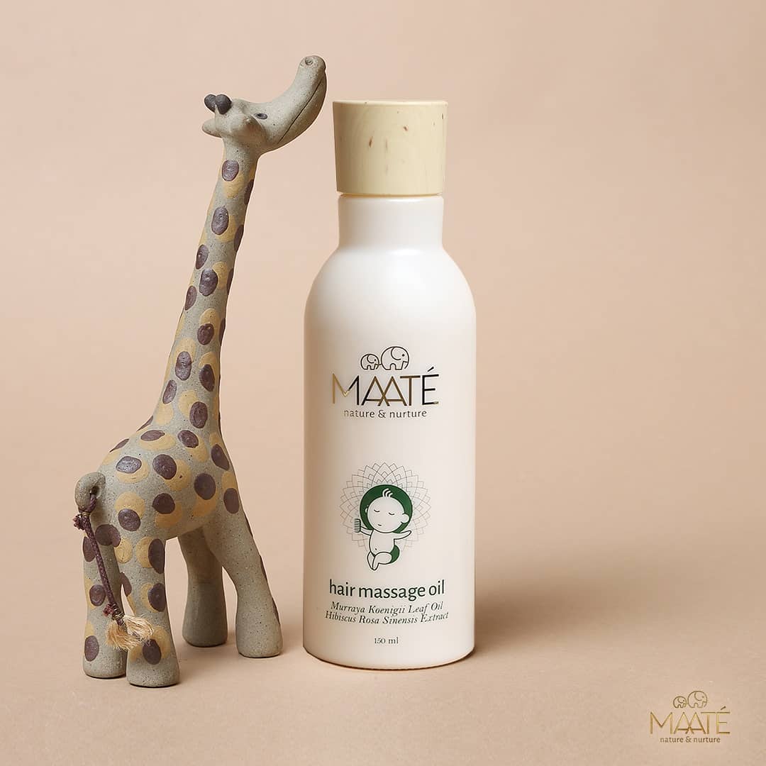 MAATÉ - Almond x MAATÉ Baby Hair Massage Oil⁣
⁣
A soothing full hair massage is what your baby deserves, 👼🏻⁣⁣
⁣⁣
For a long-lasting relaxation, improved blood circulation, damage free hair and relaxe...