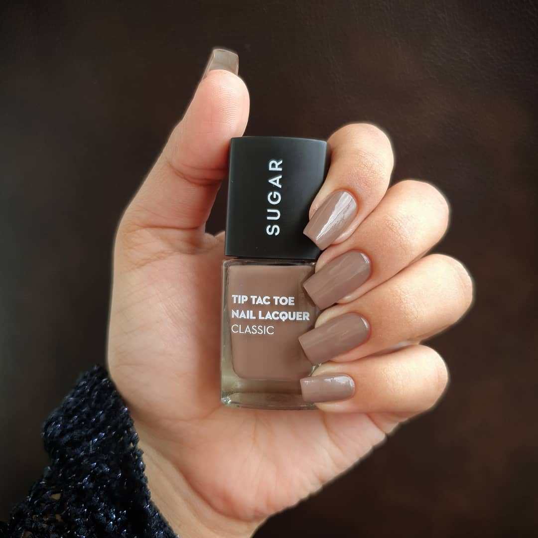 SUGAR Cosmetics - Life may not be perfect, but your nails can be. 
In frame: @pinks_and_pearls

Products used: 
💗 Tip Tac Toe Nail Lacquer 046 To Taupe It All
.
.
💥 Visit the link in bio to shop now....