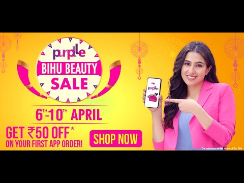 Purplle Bihu Beauty Sale from 6th to 10th April.  - Hindi