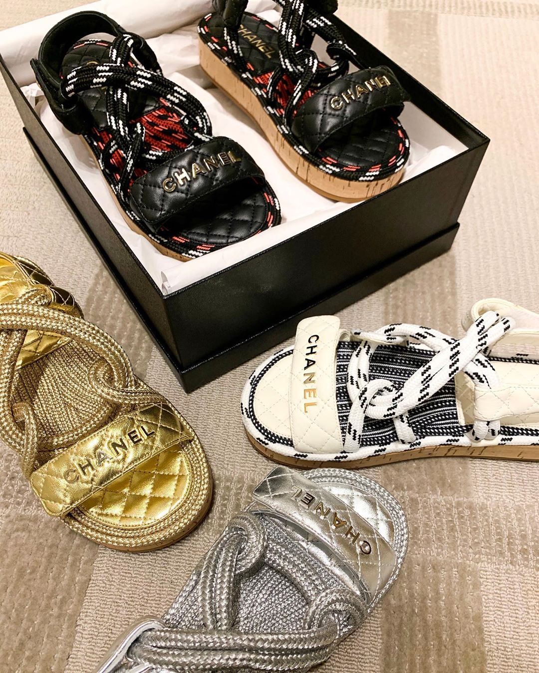 Harrods - Not every day is a beach day – but every day is, most certainly, a @chanelofficial sandals day. Are you glam gold or chic monochrome?

Find @chanelofficial in Superbrands on the First Floor....