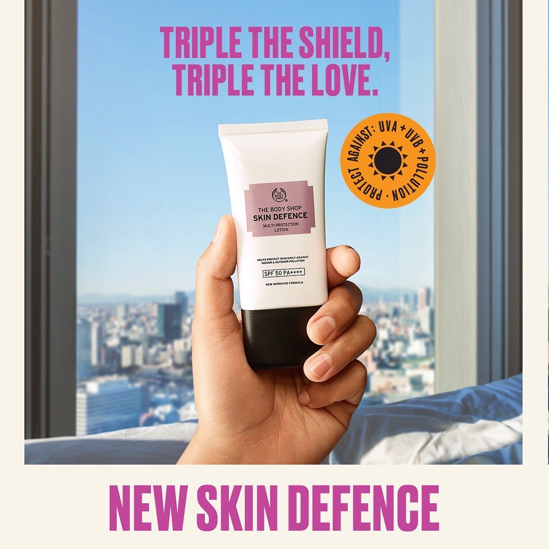 The Body Shop India - Meet our newly launched Skin Defence Multi-Protection Lotion with SPF 50+ PA++++. The Red Algae and Vitamin C give you luminous skin while the Dandelion Root Extracts helps achie...