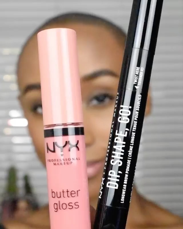 NYX Professional Makeup - All you need is a lil gloss & bangin' brows 💕 @xrizztina achieves this everyday look using our new Dip, Shape, Go! Longwear Brow Pomade + Butter Gloss in 'Creme Brulee' ✨ Ava...