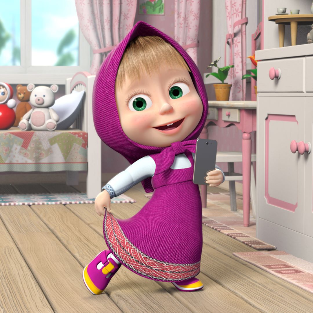 Masha And The Bear Official - Dears, Masha has decided to share her #lookoftheday with you and so today she took a selfie wearing her favorite sarafan. What is your “look of the day” today?  Show/tell...