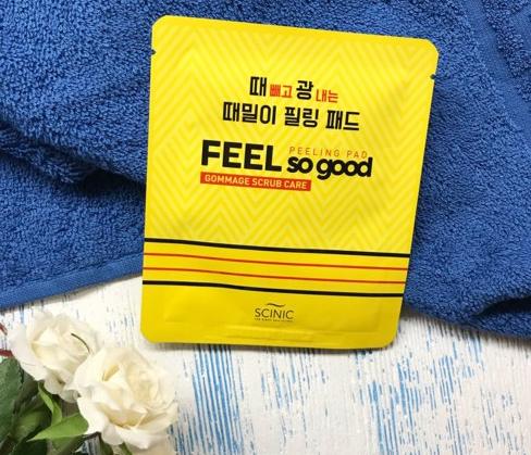 Спонж Scinic Feel So Good peeling pad фото