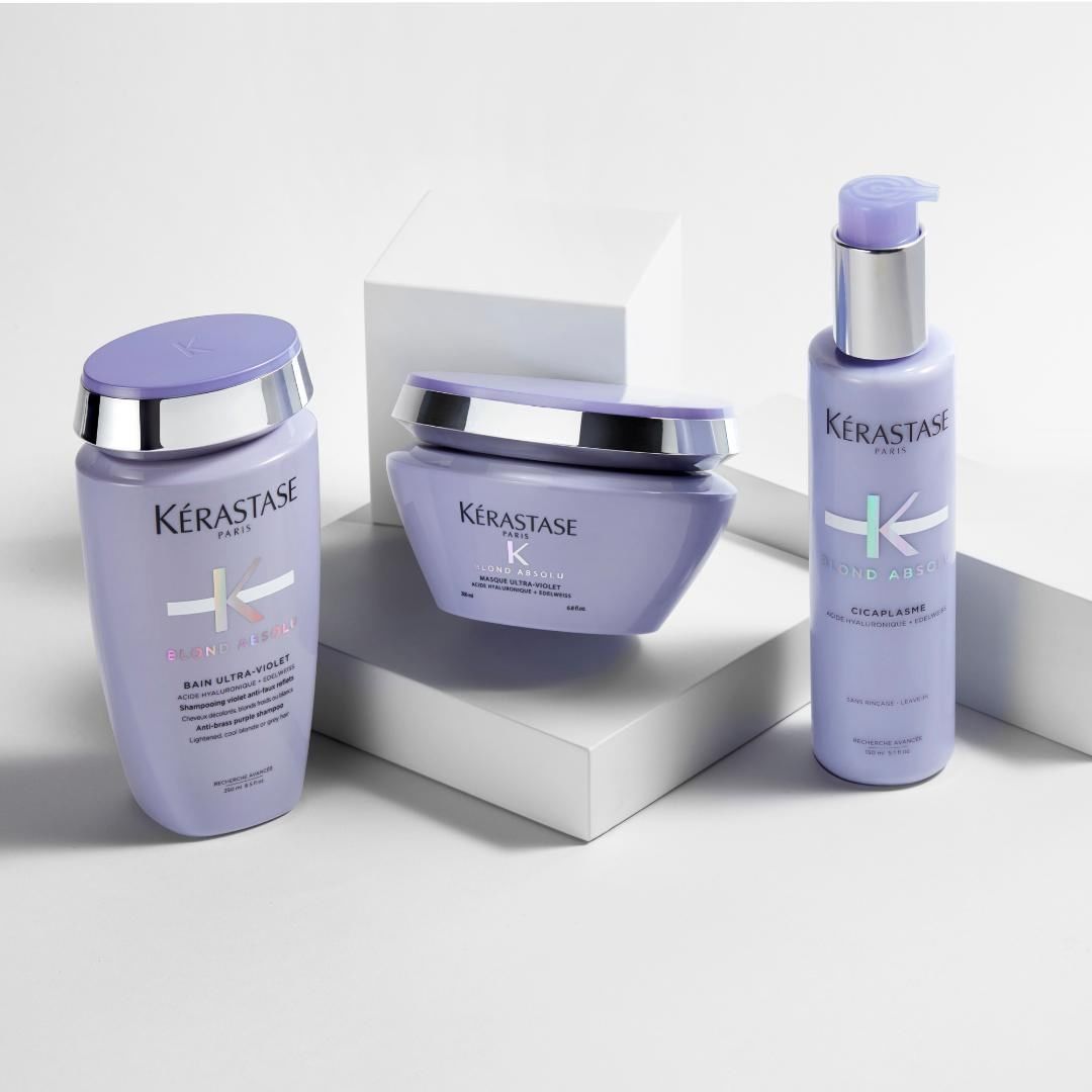 Kerastase - Platinum blondes, when color fades and loses its unique tone it’s time to meet our #BlondAbsolu gems! 
The only ultra-violet healing hair care that preserves your bright and bold look.

Yo...