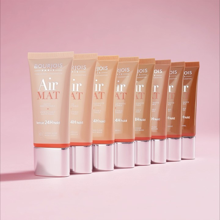 Bourjois Paris - On ne le voit pas mais il change tout ! Le fond de teint matifiant Air Mat gomme les imperfections pour un teint unifié, sans effet masque. La brillance ne passera pas par vous 😉
#Air...