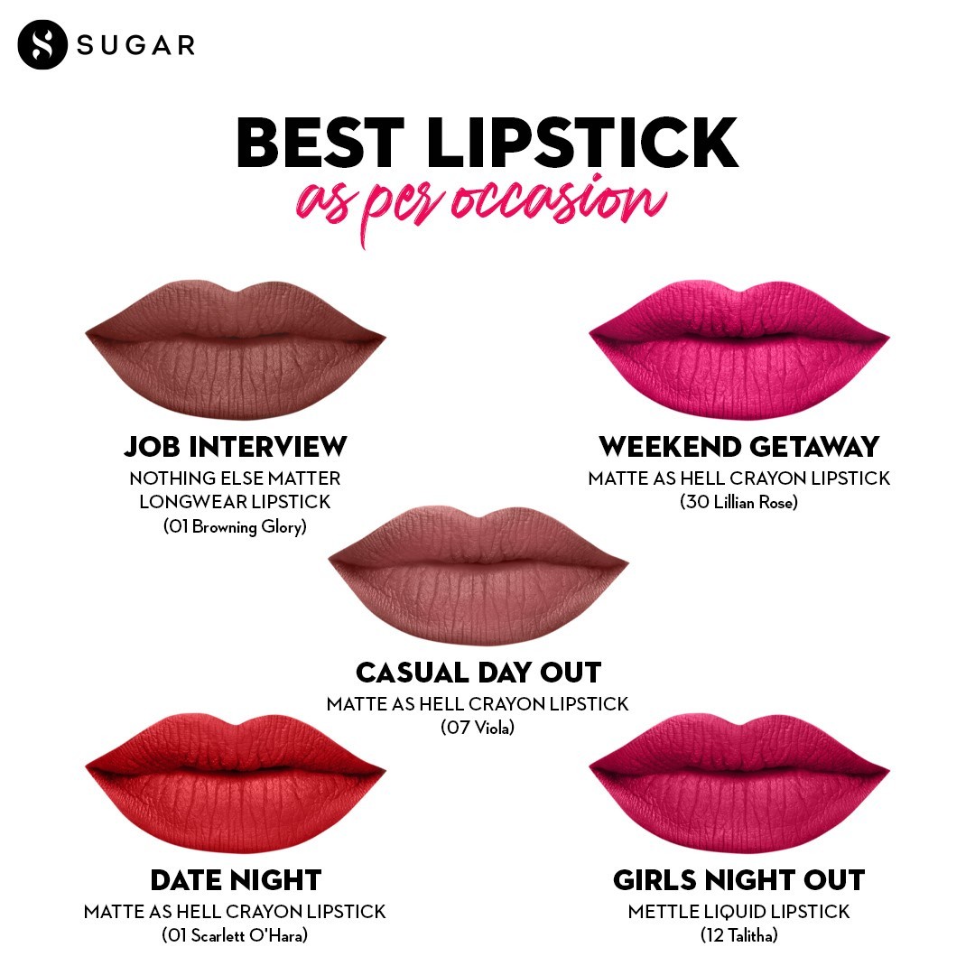 SUGAR Cosmetics - Tell us what lip shade you are wearing this weekend in the comment section below! ⁠
.⁠
.⁠
💥 Visit the link in bio to shop now.⁠
.⁠
.⁠
#TrySUGAR #SUGARCosmetics #LipsLoveSUGAR #Lipsti...