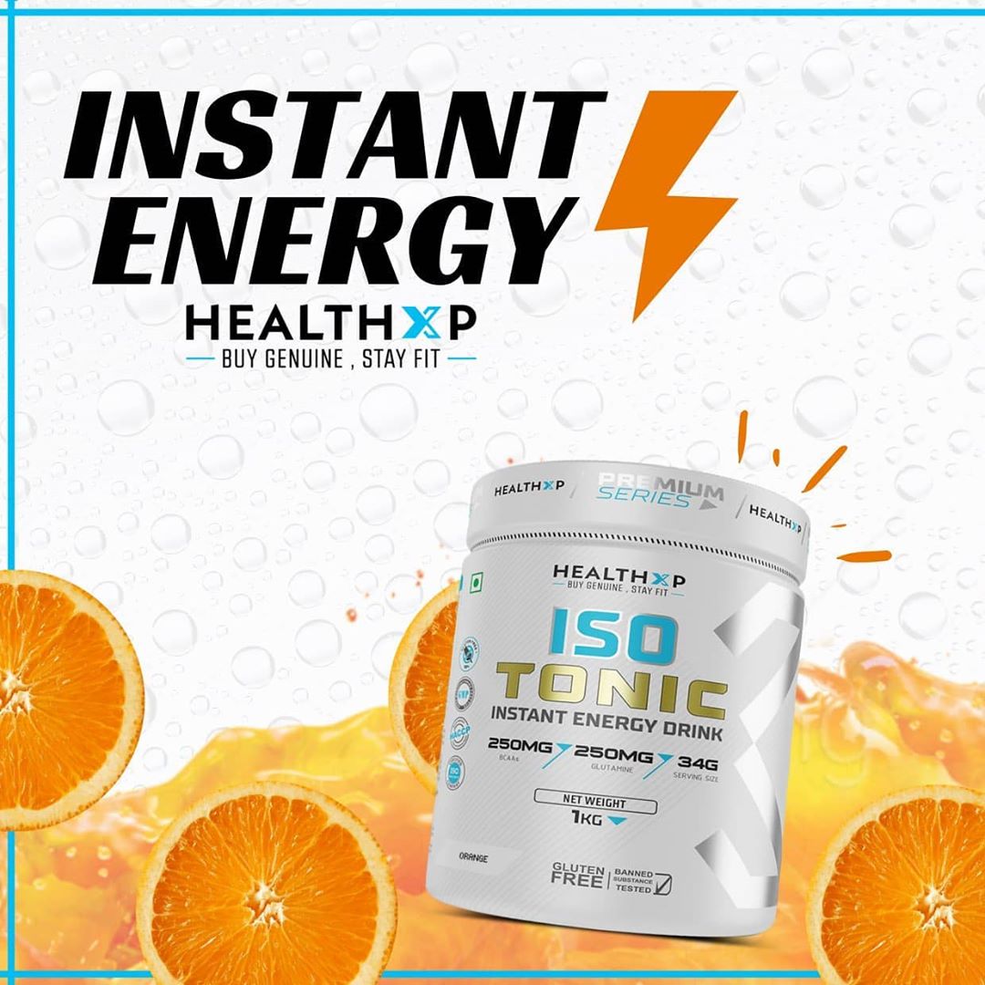 HealthXP® - Instant Boost of Energy ⚡. 
-
Add 1 Scoop (34g) of reload to 500ml cold water. Stir, shake & drink to remain energetic & active during sports or workouts. 
-
1 kg at just 449 🤩 Hit Link in...