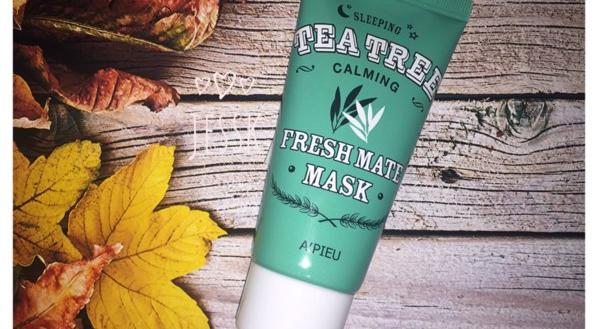 Ночная маска для лица A'Pieu Tea Tree Calming Fresh Mate Mask фото