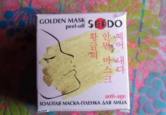 Маска-пленка для кожи лица Sendo Golden Mask peel-off ANTI-AGE фото