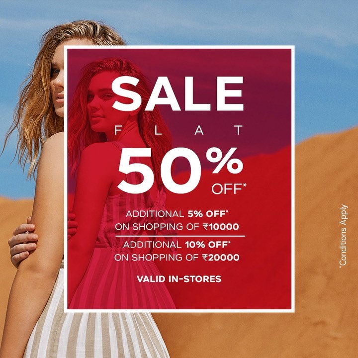 VERO MODA India - Incoming Sale: FLAT 50% off!
Avail an additional discount of upto 10%

Get latest European styles from VERO MODA Sale at your nearest store. Book an appointment for a safe experience...