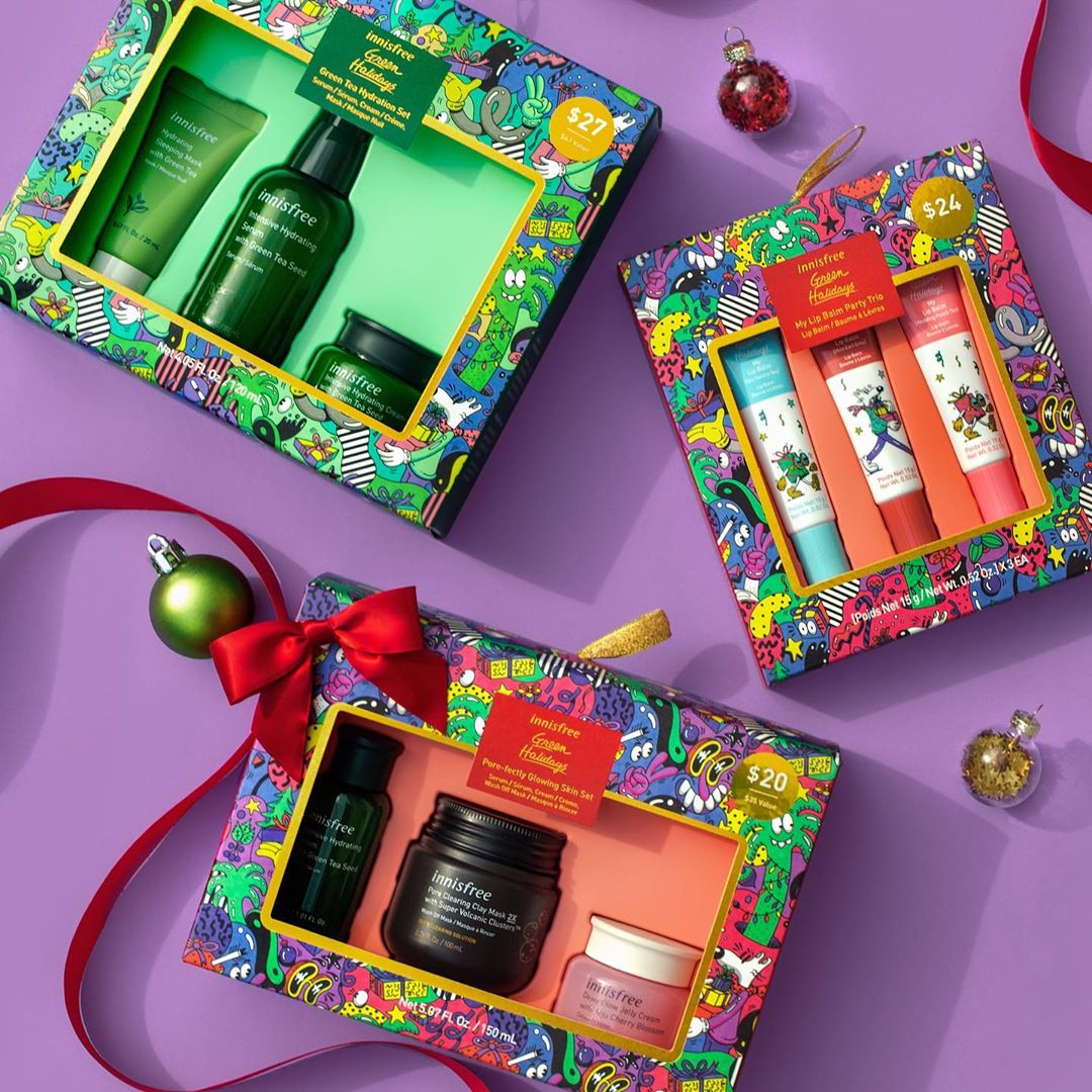 innisfree USA - GREEN HOLIDAY HAS LANDED @SEPHORA! 🌱🎁
Pick up one (or all 😉) of these fan-favorite gift sets!

💚Green Tea Hydration Set $27 ($41 value!): Your guide to get glowing, hydrated skin for t...