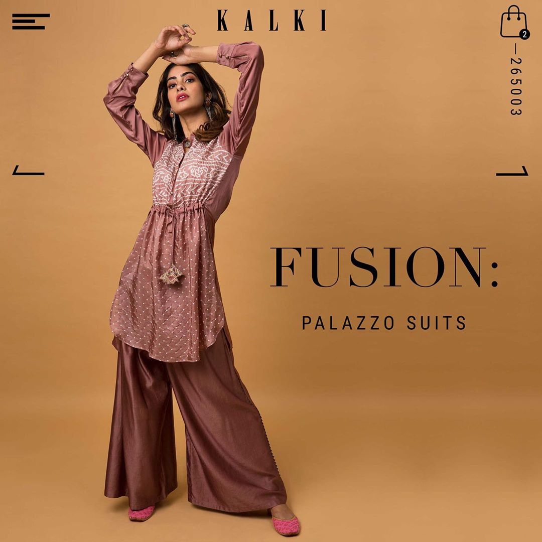 KALKI Fashion - Of late, the Palazzo suits are trending in the Ethnic fashion scene. Hence we insist you indulge in this fusion curation of the best indo-westerns from our collection.
.
📎Click the lin...