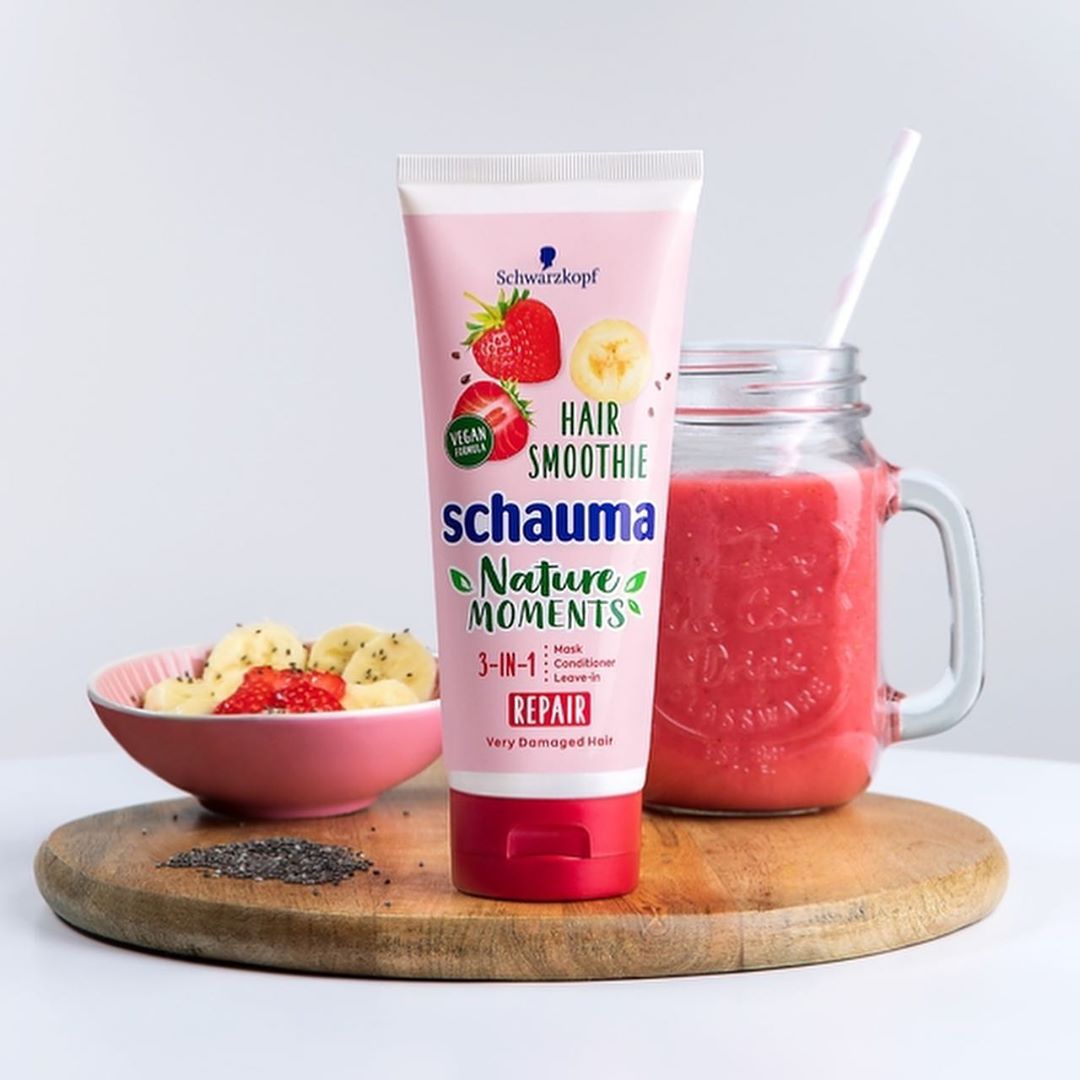 Schwarzkopf International - Meet new Schauma Hair Smoothie Repair 3-in-1 Treatment 🙌🏼 It’s secret ingredient? LOVE 💕 #schwarzkopf #createyourstyle #togetherfortruebeauty #lookgoodtogether #schauma #ha...