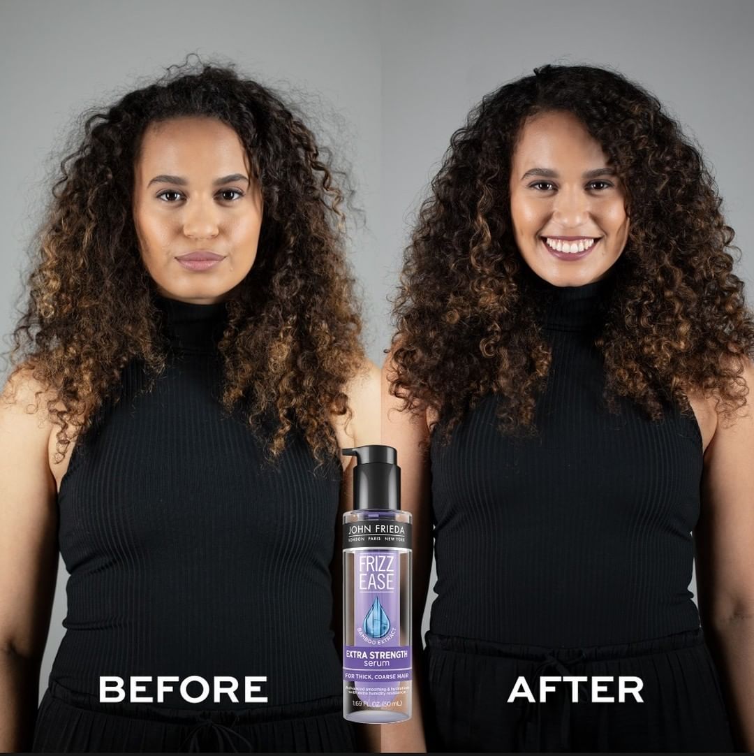 John Frieda US - Curls are amazing, gorgeous, and full of energy 😍 Keep them free of frizz with Frizz Ease Extra Strength Serum that’s ideal for frizz-prone course curl types.

#FrizzyHair #Frizz #Fri...