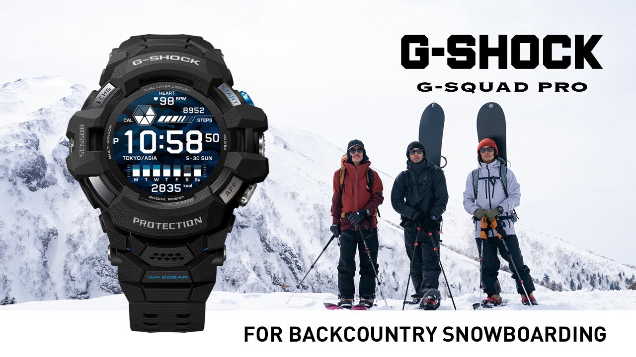 G-SQUAD PRO Documentary Series  "THE REAL" #1 Backcountry Snowboarding :CASIO G-SHOCK