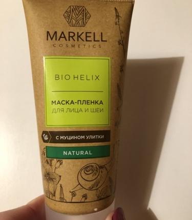 Маска для волос markell bio helix с муцином улитки для поврежденных