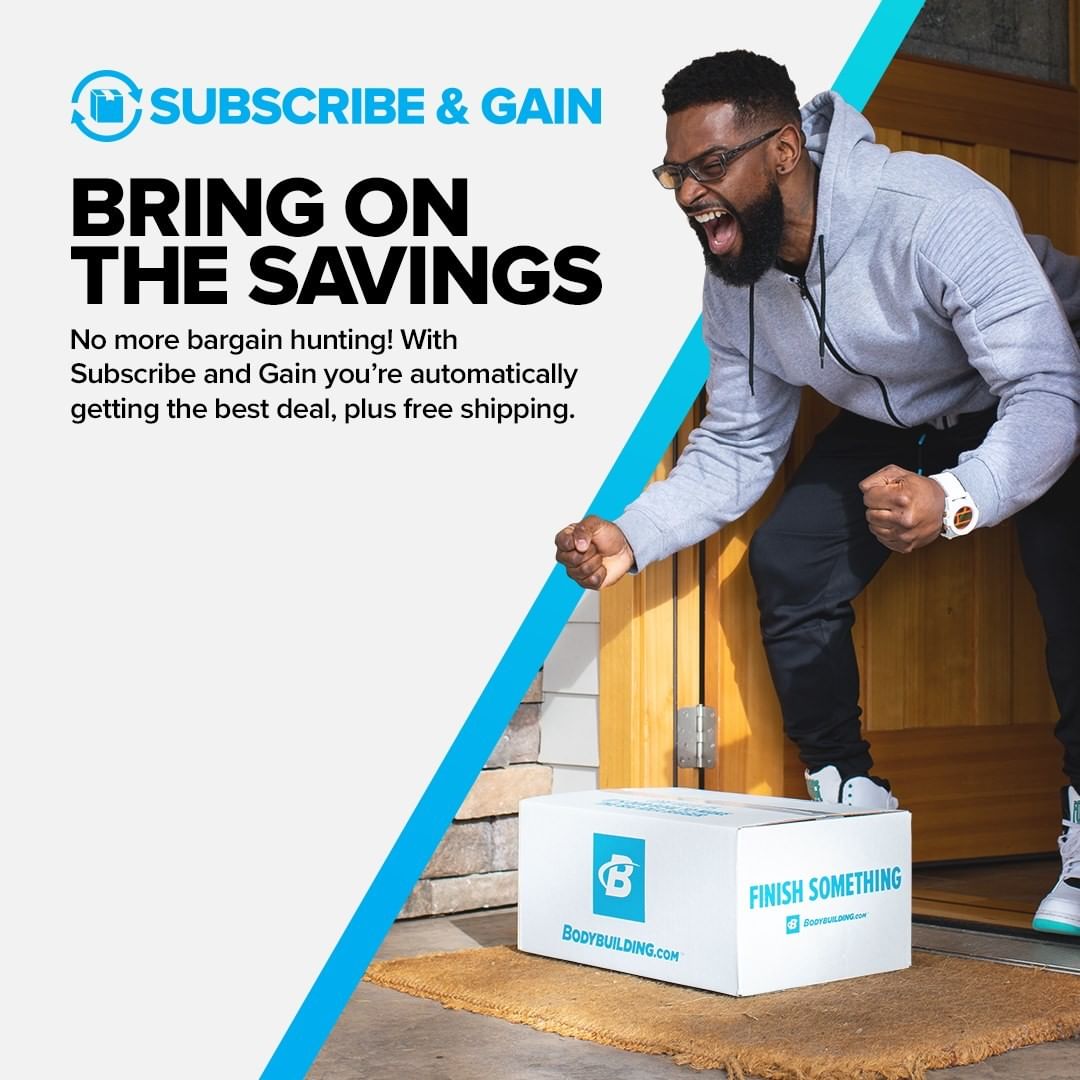 Bodybuilding.com - 🔥 Subscribe & Gain (LINK IN BIO) 🔥

Save time. Save money. Never run out of your supps.😍

Subscribe & Gain™ keeps your favorite products coming automatically to your door whenever y...