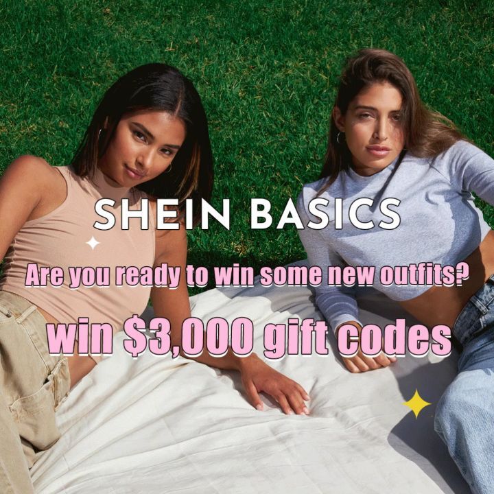 SHEIN.COM - Hey babes, we are SUPER EXCITED to announce that our #SHEINBasics collection has finally dropped! 🌟

To celebrate, we're offering a fun giveaway of $3,000 SHEIN gift codes!

How to enter:...