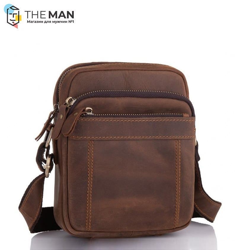 THE MAN - ❗️👉 Принимаем заказы! В наличии! 👉 👖👞👕 ❗️ 
Компактная сумка через плечо. Есть три отделения на молнии. Ремешок регулируется. 
Размер: 17*22*6 см
Цена: 970 грн
Состав: натуральная кожа
Интерн...