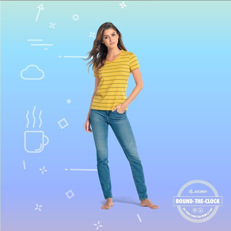 Jockey India - Good days start & end comfortably. Slip into our comfiest tee or tank top and take it easy all day.
If it's work or play, there's always a way to get more comfortable with Jockey round-...