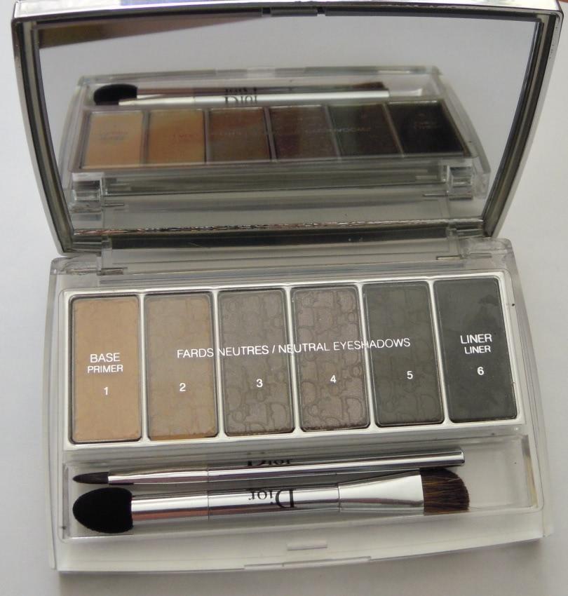 Палетка теней Dior Eye Reviver Backstage Pros Illuminating Neutrals Eye Palette  001 для естественного макияжа глаз