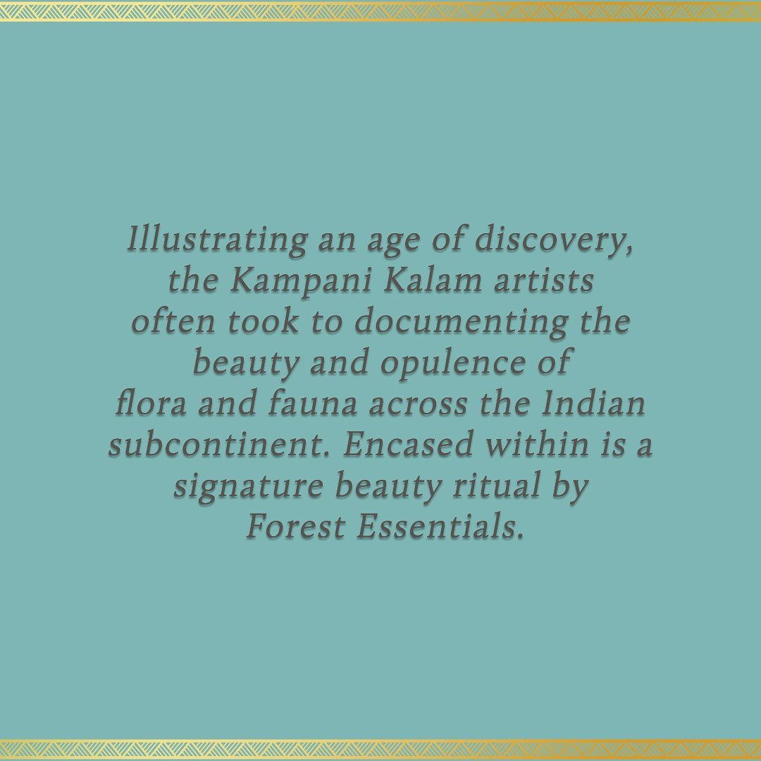 forestessentials - Illustrating an age of discovery and simplicity, the Kampani Kalam artists often took to documenting the beauty and opulence of flora and fauna across the Indian subcontinent. Encas...