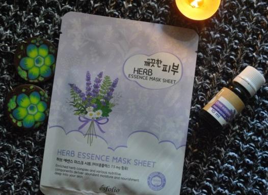 Тканевая маска для лица с травами Esfolio Herb Essense mask sheet