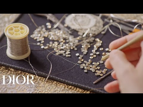 Savoir-Faire Of A Dior Autumn-Winter 2021-2022 Haute Couture Embroidery