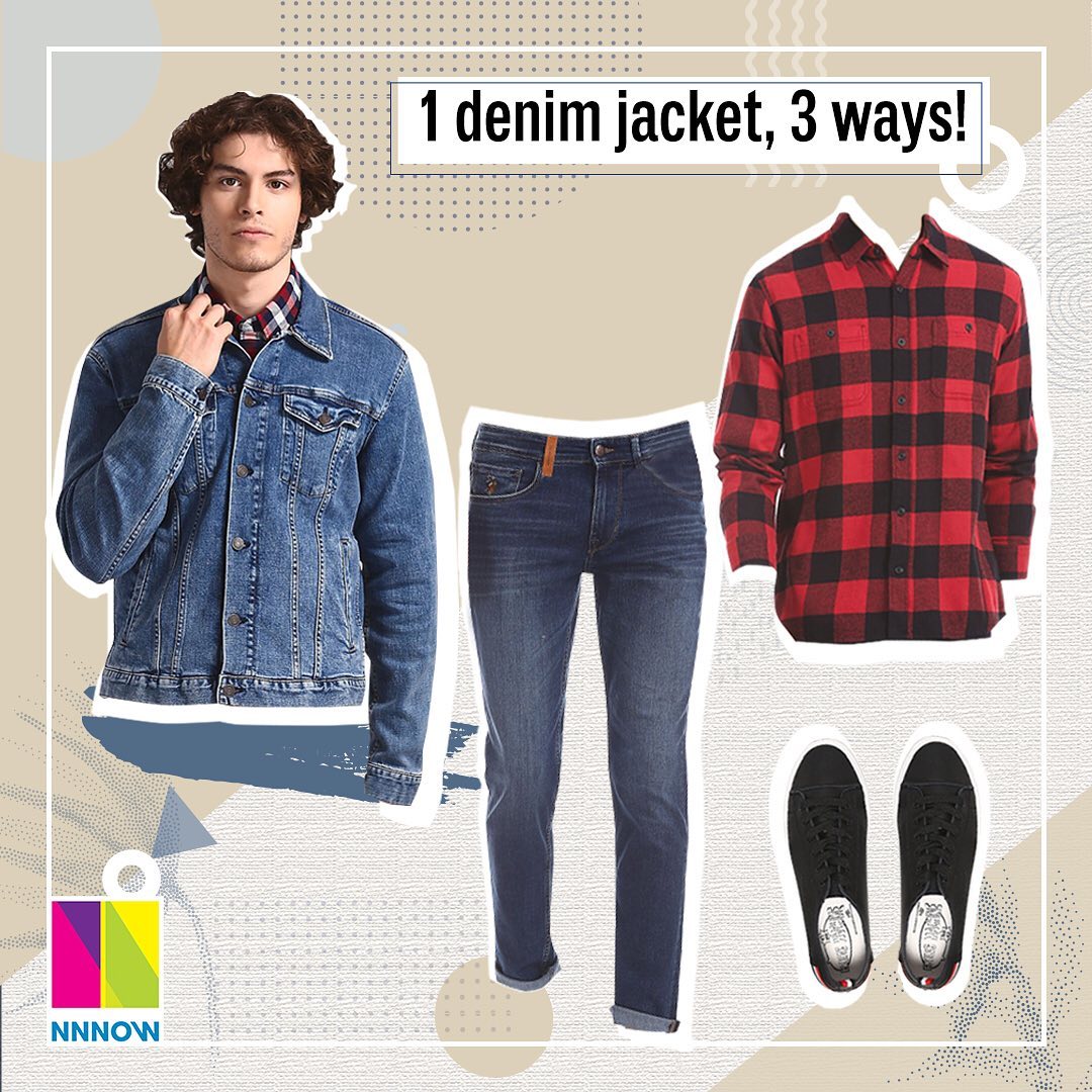 NNNOW - A denim jacket is an excellent option for many outfits.

We have listed down 3 ideas on how to style them.
Let us know what you think in the comments below.

To shop, tap on the image or click...