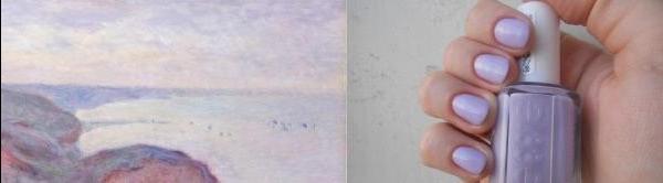 Smalto Essie Lilacism #37 e Ripide scogliere Monet - che cosa hanno in comune? - rassegna