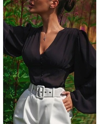 Tidebuy.com - Button Lantern Sleeve Plain Standard Long Sleeve Women's Blouse⁣
Item: 26526685⁣
http://urlend.com/6vQVZbm