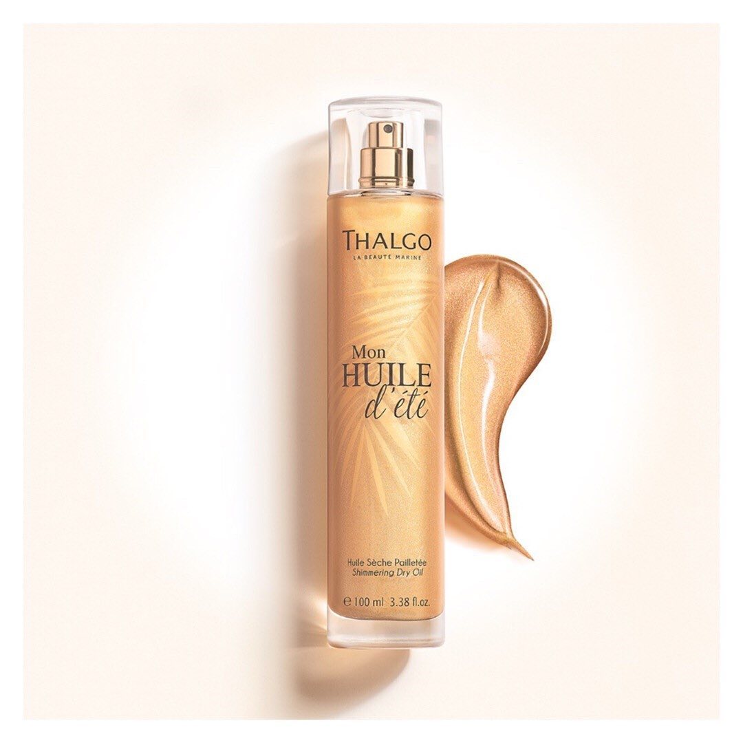 Thalgo France - Cette huile sèche pailletée, au parfum de vacances, nourrit et illumine la peau d’un irrésistible hâle doré. Vous êtes déjà en bord de plage! ✨⁠⠀
⁠⠀
#thalgo #thalgocosmetics #labeautem...
