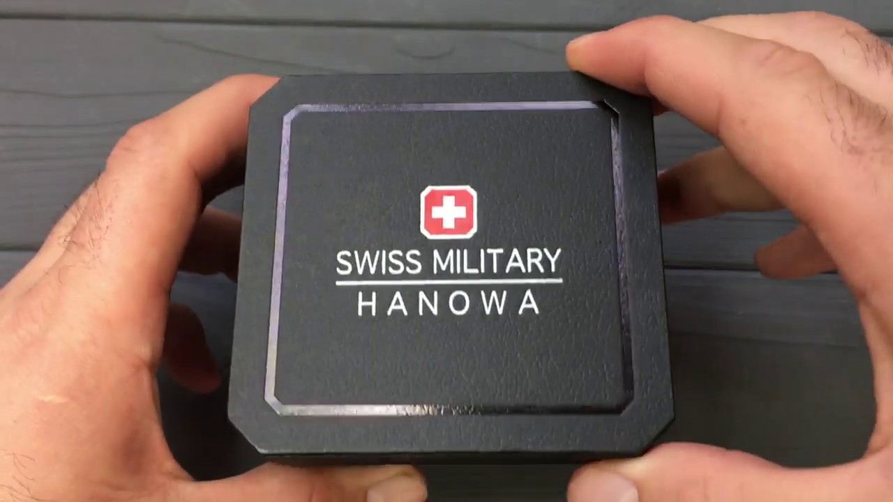 Распаковка: швейцарские часы SWISS MILITARY-HANOWA 06-4224.04.030 от магазина Lekos