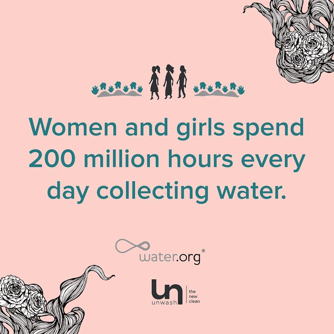 Unwash - Clean Haircare - This is precious time that these women and girls could be putting toward their education or helping their families in other ways.⁠⠀
⁠⠀
Through our new partnership with @water...