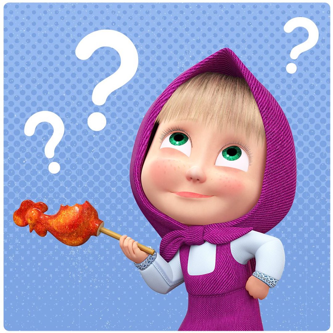 Masha And The Bear Official - Masha has another question! “Why doesn’t it tickle when you tickle yourself?” #ChildrensQuestions #MashaAndTheBear