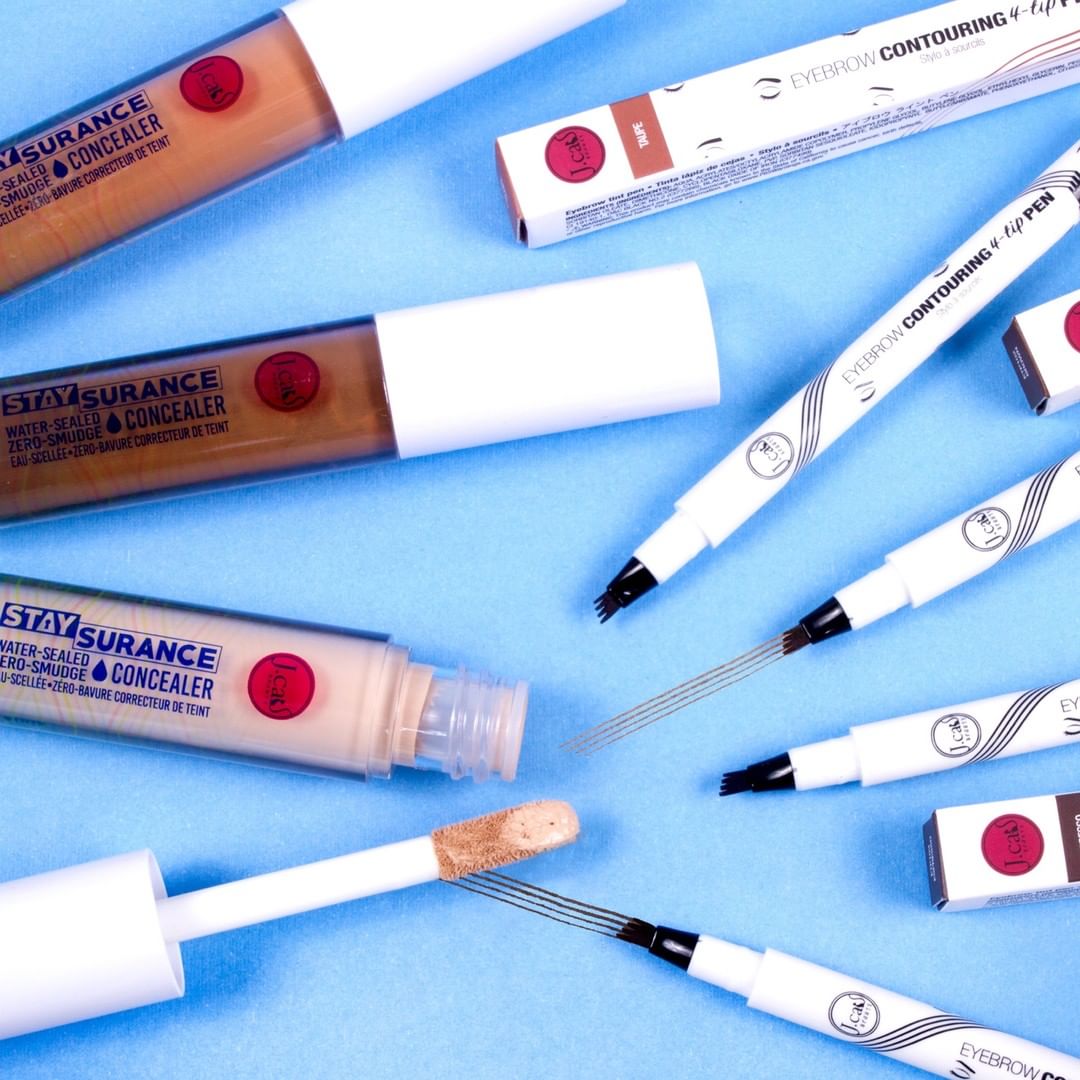 J. Cat Beauty - Eyebrow Contouring 4-Tip Pen + Stay Staysurance Water-Sealed/Zero Smudge Concealer= UNSTOPPABLE BROWS💁🏽‍♀️⁠
.⁠
.⁠
.⁠
#jcat #jcatbeauty #newitem #newproduct #newrelease #mua #makeuparti...