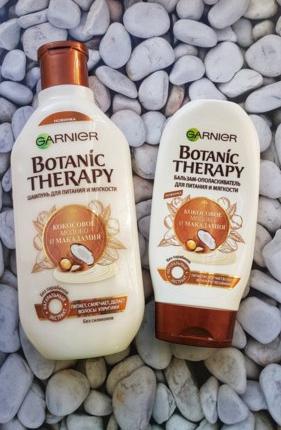 Отзыв о Бальзам-ополаскиватель Garnier Botanic Therapy Кокосовое молоко и Макадамия от Нина  - отзыв